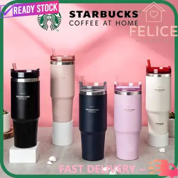 Starbucks Limited Edition SS Stanley Gradient Pink Tumbler 591ml Straw Cup