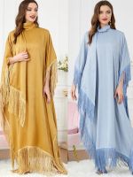 โมร็อกโกรอมฎอน caftan มุสลิมยาวชุดเจียมเนื้อเจียมตัว A Baya ดูไบตุรกีอิสลามสวดมนต์ผ้าสำหรับผู้หญิงแต่งตัวผู้หญิงมุสลิม Kaftan