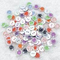 New12.5mm Resin Buttons Childrens Clothing Candy Color Buttons Color Two Eye Buttons for Wedding Decor Sewing Accessories Haberdashery