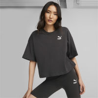 PUMA PRIME/SELECT - เสื้อยืดโอเวอร์ไซส์ผู้หญิง Dare To สีดำ - APP - 53973801