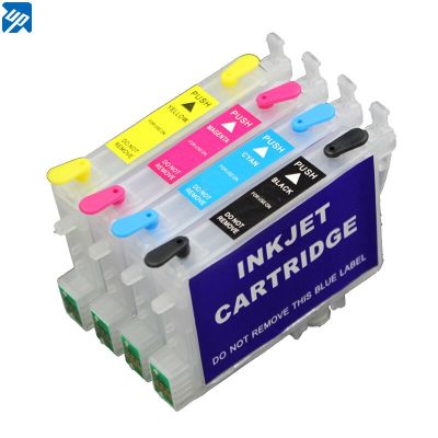 T0561 T0562 T0563 T0564 refillable ink Cartridge for epson RX430 RX250 RX530 printer with auto reset chip Ink Cartridges