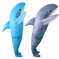 Outdoor Inflatable Costume Shark Game Fancy Dress Party Jumpsuit Cosplay Outfit Prop