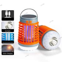 2 in1 LED USB Solar power Mosquito Killer Lamp protable Lantern Outdoor Repellent light Insect Bug mosquito Trap moskito camping YB8TH