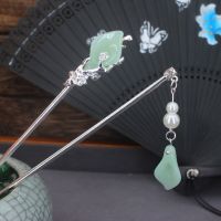 【YF】✘  Chinese Hanfu Hair Stick Metal Glaze Fork Chopsticks Hairpin Woman Jewelry Accessories