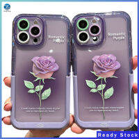 เคสโทรศัพท์ไล่ระดับสีกุหลาบเข้ากันได้กับ Iphone 14/13/12/11ซีรีส์ซอฟต์เชลล์ฝาครอบป้องกัน