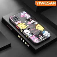 YIWESAN เคสสำหรับ OPPO A72 5G A73 5G A53 5G เคสการ์ตูน Sanrio Hello Kitty บางเมโลดี้เคสโทรศัพท์แบบแข็งขอบซิลิโคนกล่องกันกระแทกคลุมทั้งหมดเคสป้องกันเลนส์กล้อง