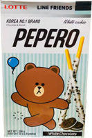 (กล่องใหญ่) LOTTE PEPERO White Cookie Oreo Chocolate Biscuit ลอตเต้ เปเปโร่ โอริโอ้ ไวท์ ช็อคโกแลต เกาหลี ป๊อกกี้แท่ง บิสกิต แท่ง Value Pack 8 packs