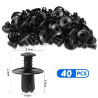 40pcs Car Bumper Fender 8mm Hole Rivets Fasteners Clips for KIA RIO ceed Hyundai Tucson Creta Kona Solaris Accent Elantra Windshield Wipers Washers