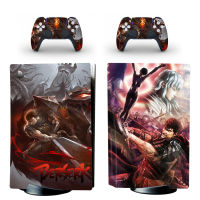 Berserk PS5แผ่นผิวสติ๊กเกอร์ป้องกันรูปลอกปกคลุมสำหรับ P Laystation 5คอนโซลควบคุม PS5ดิสก์ผิวสติ๊กเกอร์ไวนิล