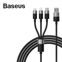 Baseus สายชาร์จไว  3 in 1 USB To Type-C + Micro + iP Charger Fast charging 3.5A สายชาร์จ 3 หัว ชาร์จไว