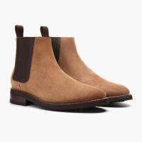 Fashion Leather Chelsea Boots Men Casual Dress Shoes Plus Size 38-48