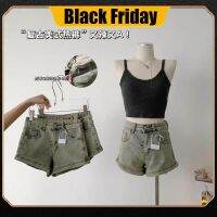 SKMS Spice Girls American vintage denim shorts in summer tight show thin design sense A type bottom outside wearing hot pants