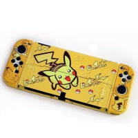 โปเกมอน Pikachu Soft Case Joycon เกราะป้องกันปกคลุมสำหรับ Nintendo สวิทช์ Ns Oled คอนโซลคริสตัลกรณีอุปกรณ์เสริมโฮสต์เชลล์