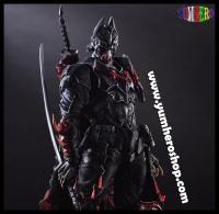 Play Arts Kai โมเดล แบทแมน บูชิโด สไตล์ญี่ปุ่น เพลย์อาร์ต 25 cm. Model Batman Bushido Japanese Style Action Figure DC Batman Figure Timeless Bushido BAT Play Arts Kai Variant PVC Action Figure Bat Man Bruce Wayne 25cm Doll Toys