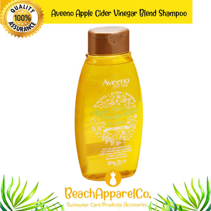 Aveeno Apple Cider Vinegar Blend Shampoo 354ml glossy shine wash after