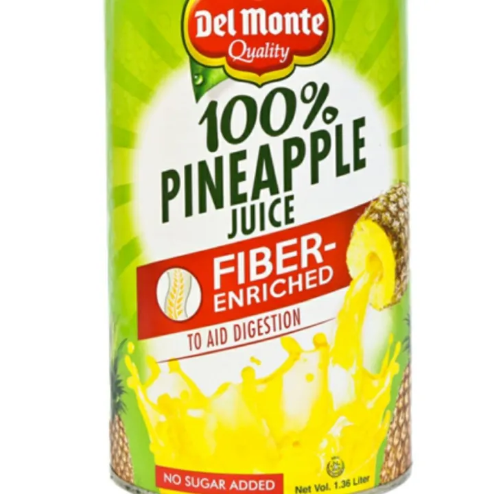 Del Monte Pineapple Juice Drink Fiber Enriched 1.3L Canned Lazada PH