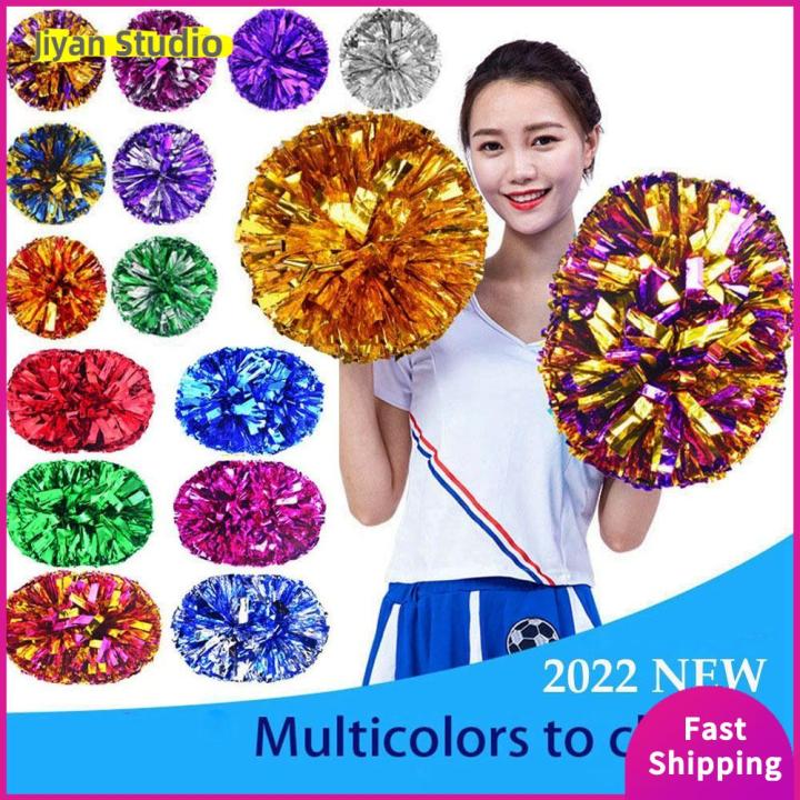 Costume Double hole handle Cheerleading Cheering Ball Club Sport Supplies  Cheerleader pompoms Dance Party Decorator