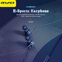 Awei ES-180i In-ear Gaming Earphones 3.5mm Plug With Microphone Headset For Phone Computer Video Game Stereo HD Clean Voice Over The Ear Headphones