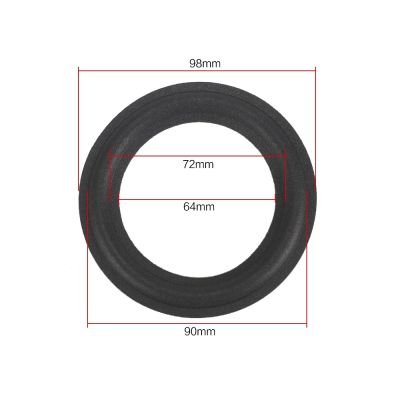 ‘；【-【 GHXAMP 4 INCH 98MM Universal Woofer Speaker Foam Side KTV Speaker Repair Accessories DIY Sponge Side Edge Ring Circle 2PC