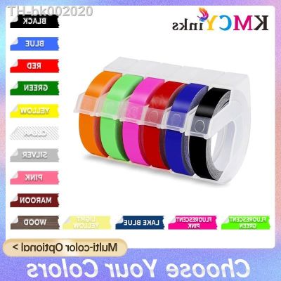 ✸ KMCYinks 1PCS Colorful Tapes Compatible for Dymo 3D Label Tape 9mm Embossing Label Maker for Motex Dymo 1610 1880 Label Printer