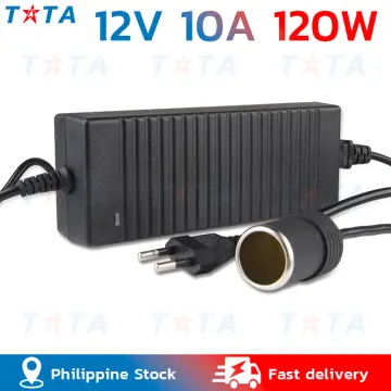 120W 12V 10A Car Inverter Power Supply Cigarettee Lighter Socket AC to DC  Adapter, 220V to 12V Car Power Charger