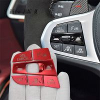 Car Styling For BMW G20 G28 Steering Wheel Buttons Switch Frame Protection Cover Sticker Trim 3 Series Auto Interior Accessories