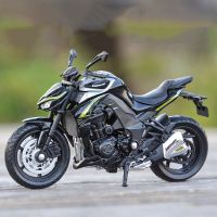 โมเดลรถจักรยานยนต์แข่งอัลลอยด์1:18 2017 Z1000R ของ Kawasaki โมเดลจำลองของเล่นโลหะหล่อขึ้นรูปถนนรถจักรยานยนต์ของขวัญเด็กคอลเลกชัน