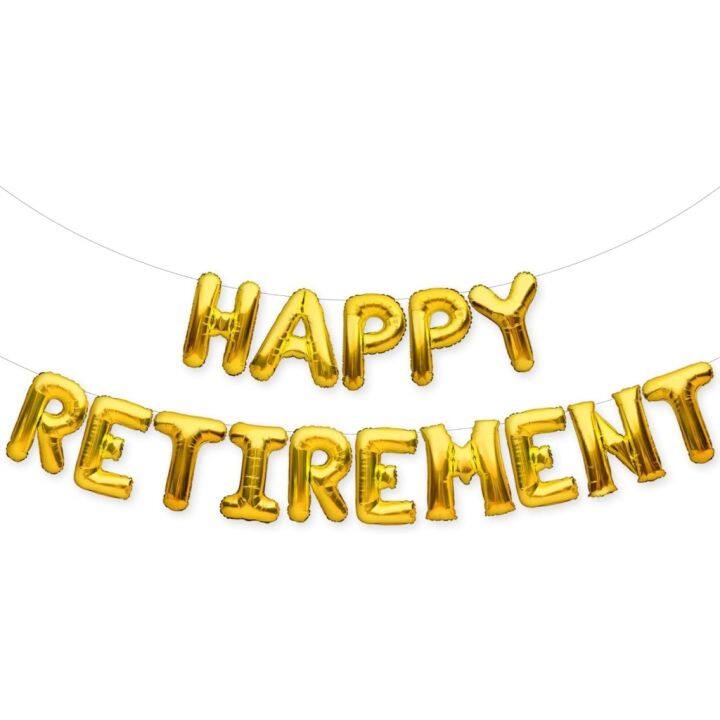 (SG SELLER) Happy Retirement Set Happy Retirement Balloon Retirement ...