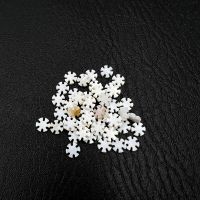 ；。‘【 40Pcs White Inlay 6Mm*1.8Mm Mother Of Pearl Shell Blanks Plum Blossom Style