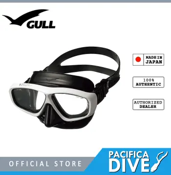 GULL, Mantis LV MaskUV400 BLACK Silicone Diving Mask MIR PARADISO RED, Color : PARADISO RED
