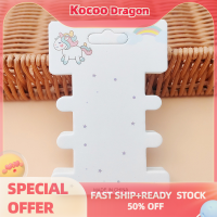 Kocoo 50ชิ้นขนาด6.5x9.5ซม. ผมทำด้วยมือปิ่นปักผมกระดาษคราฟท์สำหรับทำผมเครื่องประดับผมแบบทำมือบรรจุภัณฑ์รูปเมฆการ์ดกระดาษ3ช่องผมวงกลมม้ากระดาษการ์ตูนแยมเชือกผม