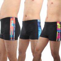 [COD] Cross-border exclusively for Amazons new mens swimming trunks European and fashion contrast boxer beach