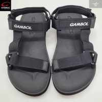 GAMBOL แกมโบล รองเท้าแตะ รัดส้น ผู้ชาย รุ่น GM15017 สีดำ Size 40-44