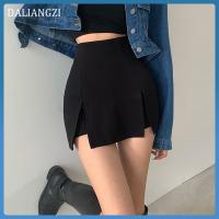 COD DSFGERTGYERE Plus Size Black Skirt Female Elastic Tunic Tight Wrap High Waist Sexy Split Pants Skirt半身裙女性感开叉裤裙高腰包臀裙子