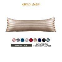 ✵ Abraca Dabra COD Premium Soft Thick Silk Satin Pillow Case Plain Stripes Pillow Cases for Body Pillow Size 20x54inch Double Pillow Cover