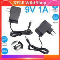 KYLE Wild Shop 9volt Switching Power Supplies AC 100V-240V DC Power Supply Adapter Converter 9V 1A 1000ma For LED Strip Light