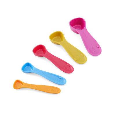 Reo Plastic Set of 5 Measuring Spoons - Assorted