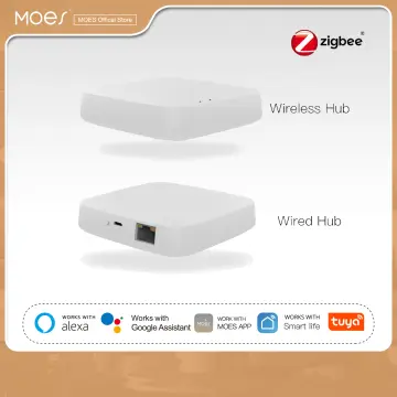MOES Tuya ZigBee Smart Gateway/Hub con Cable, Smart Life App