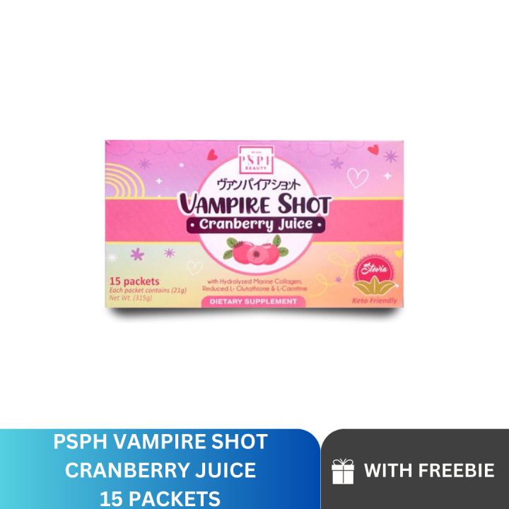 Vampire Shot Cranberry Juice PSPH Beauty 15 sachets Lazada PH