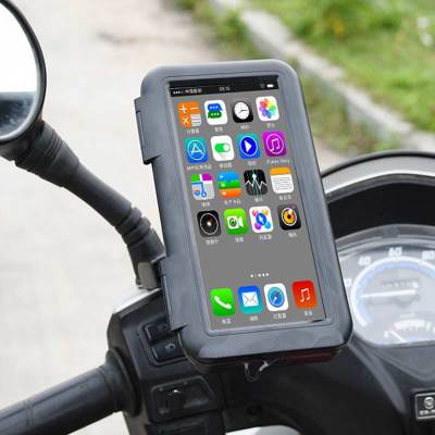 Universal Bike Phone Holder Waterproof Phone Mount 360 Rotation Motorcycle Bicycle Handlebar Mobile Adjustable Holder Phone 6.8