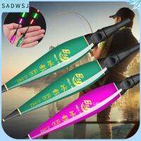 SADWSJ 2PCS หางยาวหางยาว อุปกรณ์อิเล็กทรอนิกส์อิเล็กทรอนิกส์ ท่อดริฟท์ลื่น ไฟ LED เปลี่ยนสีได้ สัญญาณเตือนกัด เหยื่อล่อตกปลา แท่งไฟลอย ที่จับแบบลอย