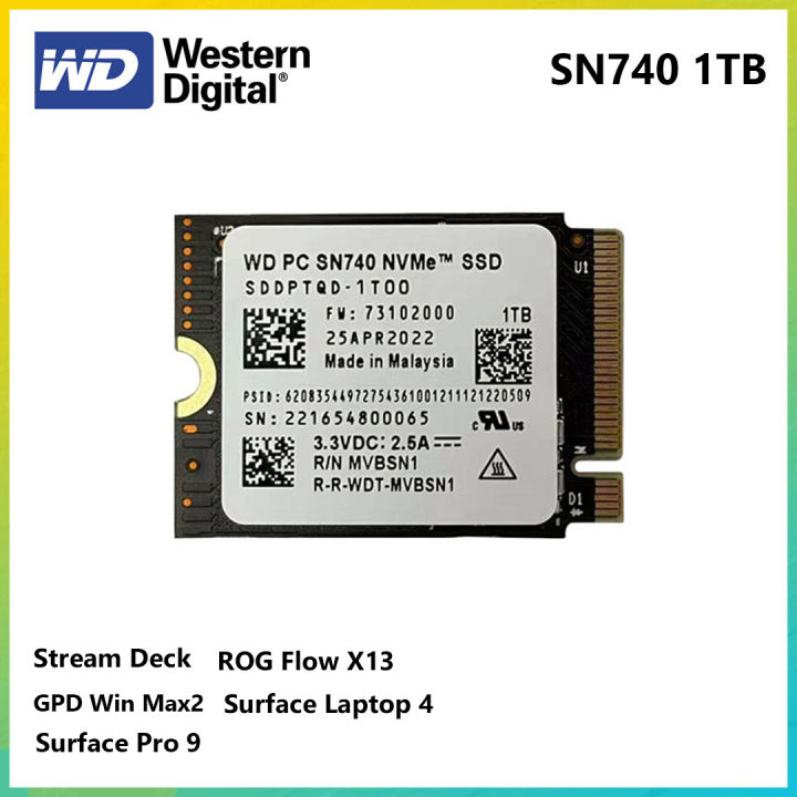 新正規品 WD SN740 1TB SSD M.2 2230 steamdeck
