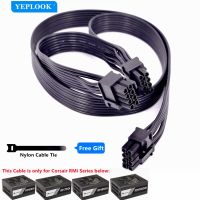 PCIe สาย PSU 8Pin เป็น8Pin คู่6 + 2Pin GPU 60 + 20ซม. สำหรับ Corsair RMi Series RM650i PSU Modular แบบเต็มรูปแบบ RM750i 18AWG RM1000i RM850i