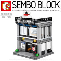 บล็อกตัวต่อร้านค้าแบบมีไฟ SEMBO BLOCK SD6515 จำนวน 122 ชิ้น