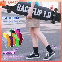 QIAO Candy Color Ankle-High Breathable Stocking Knitting Hosiery Winter warm Cotton Socks