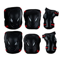 6Pcs/Set 2 Wrist Guards + 2 Elbow Pads + 2 Knee Pads Adjustable Breathable Impact Resistance All-around Protection for Adults Outdoor Sports