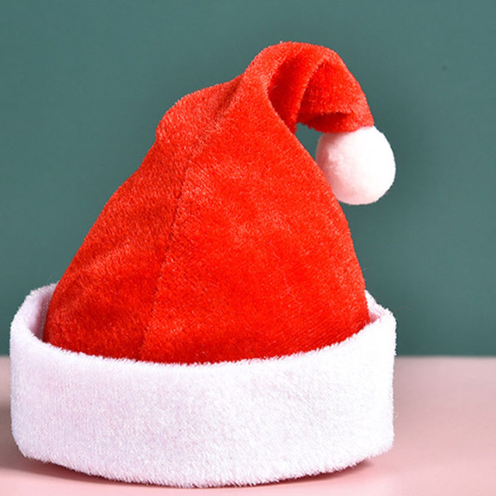th-ใหม่ซานตาคลอสหมวกพิมพ์ซานตาหมวกเด็กมินิซานตาหมวก