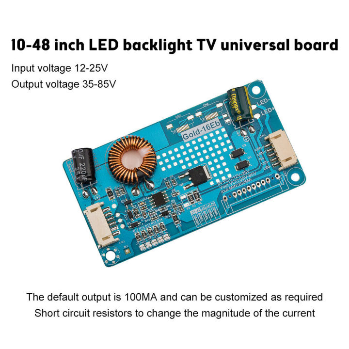 pcbfun-แผงควบคุมทีวี-led-ขนาด10-42นิ้ว-แผงแบล็คไลท์กระแสคงที่ทีวีจอแอลซีดีแผงควบคุมบอร์ดบูสเตอร์-dc-12-25v-เป็น-dc-35-85v