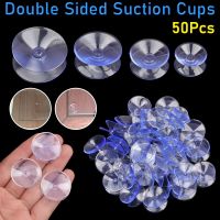 50Pcs Double Sided Suction Cups Clear Plastic Non-slip Suckers Pads Glass Table Top Holder Wall Rack Storage Hanger New Useful