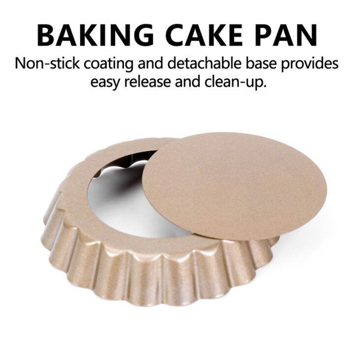 tart-pan-4-inch-mini-quiche-pan-removable-bottom-non-stick-tin-for-oven-baking-carbon-steel-gold-pie-pan-4-packs